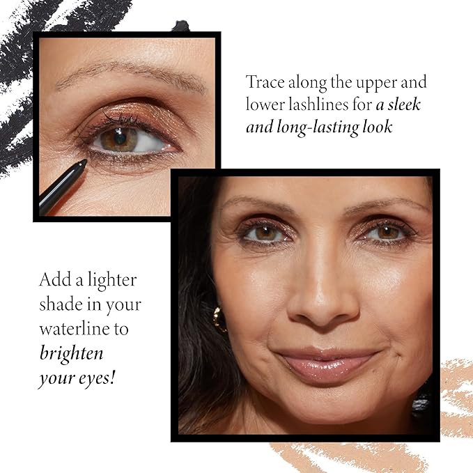 LAURA GELLER NEW YORK INKcredible Gel Eyeliner - Brown Eyed Girl - Waterproof Smudge-proof Eyeliner Pencil - Built in Sharpener