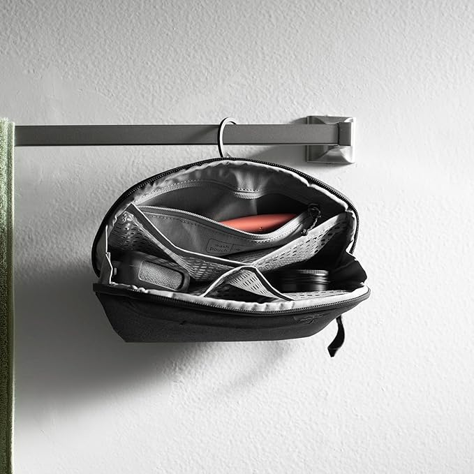 Peak Design Small Wash Pouch, Coyote, Ocean Edition, Travel Toiletry Bag, Upright or Hanging Dopp Kit with Pockets, Magnetic Toothbrush Pocket, Wide UltraZip Opening, Toiletry Bag for Men and Women