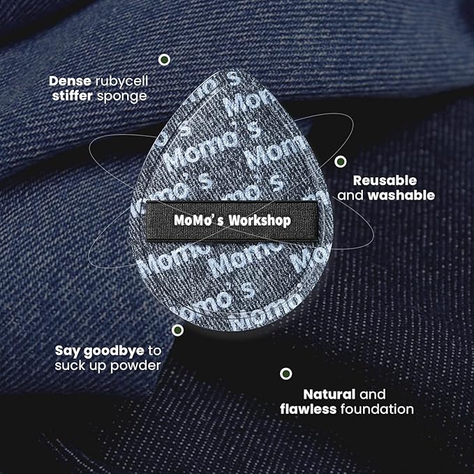 Momo's Workshop Makeup Sponge, Large Foundation Sponge For Foundation Concealer or Cushion, Latex Free Soft Cushion Puff Sponge for Face,1pcs