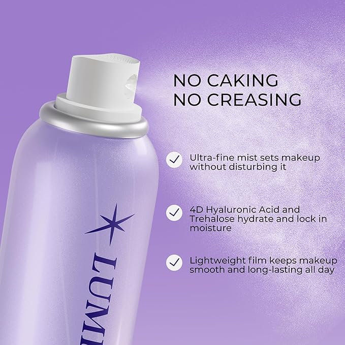 Setting Spray for Makeup, Long-Lasting Face Mist, Moisturizing & Soothing Formula, Waterproof & Sweat-Resistant, 3.38 Oz