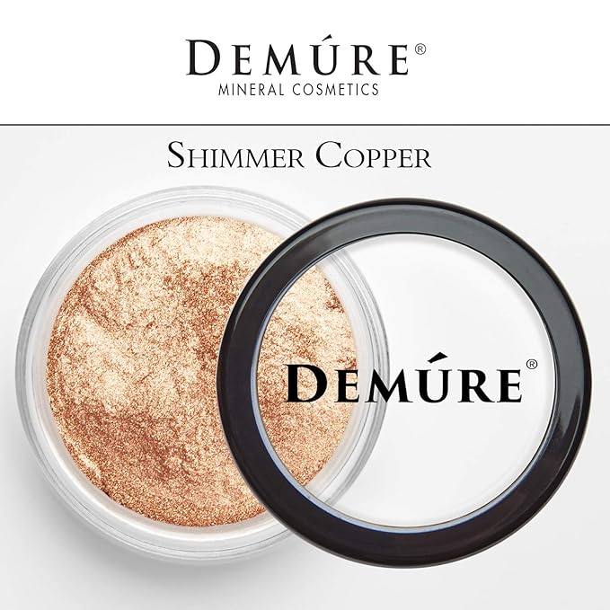 Demure Mineral Make Up (Copper) Eye Shadow, Shimmer Eyeshadow, Loose Powder, Glitter Eyeshadow, Eye Makeup, Professional Makeup
