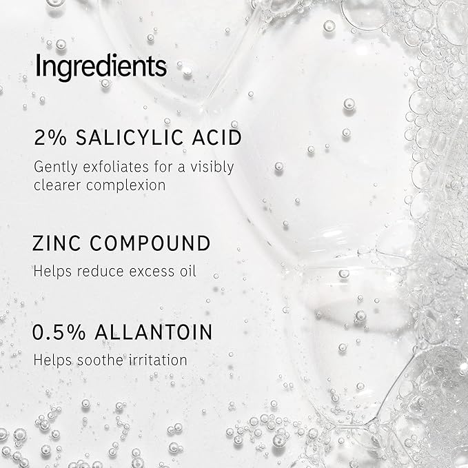 The INKEY List Salicylic Acid Cleanser, Face Wash for Blemishes, Blackheads, Oily Skin and Breakouts, Non-Drying Facial Cleanser Safe for All Skin Types, 5.0 fl oz