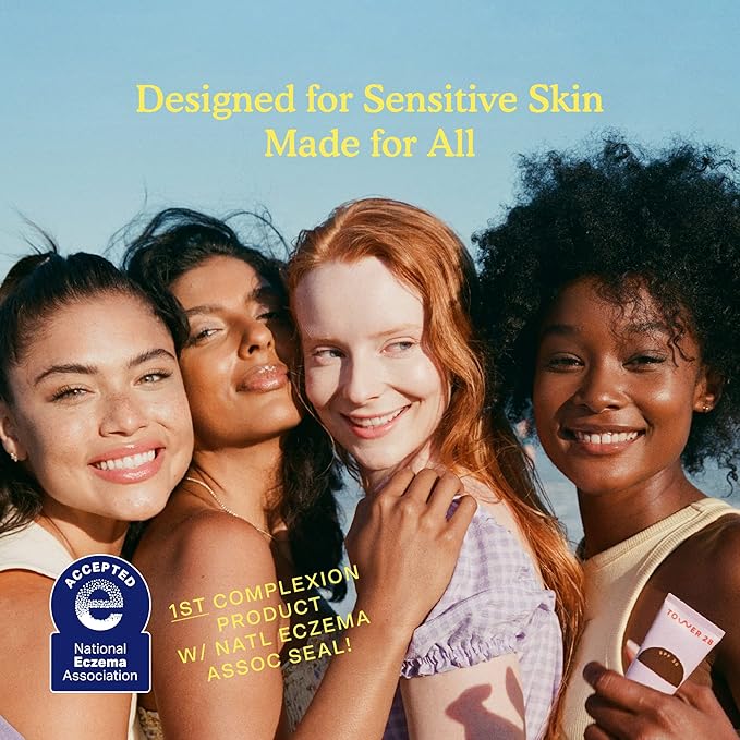 Tower 28 Beauty SunnyDays SPF 30 Tinted Mineral Sunscreen - For Sensitive Skin - 2-in-1 Facial Broad Spectrum UVA/UVB Protection + Foundation - Shade 65 TOPANGA - Deep with Red Undertones, 1 Fl Oz