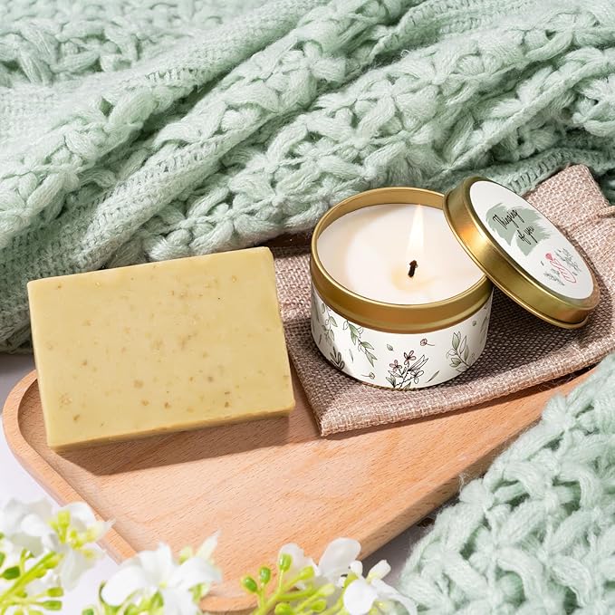 Get Well Soon Gifts for Women, Self Care Gifts for Women After Surgery, Birthday Box, Thinking of You Gift Basket Package Relaxing Spa Set, Feel Better Relaxing Encouraging Gift Box (Sage Green)