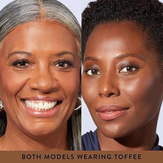 LAURA GELLER NEW YORK Everyday Routine Kit - Baked Balance-N-Brighten Color Correcting Powder Foundation, Toffee + Retractable Angled Kabuki + Spackle Makeup Primer, Champagne Glow (3 PC)