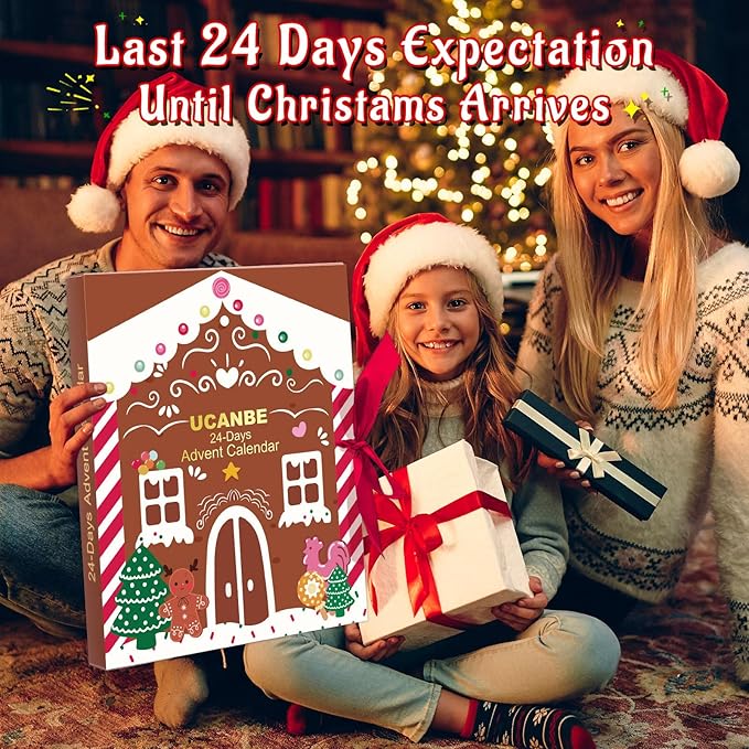 Makeup Advent Calendar 2025, 24 Days Christmas Gift Makeup Sets For Women, UCANBE 2025 Xmas Countdown Calendar Full Makeup Kits Beauty Makeup & Cosmetic For Teens, Girls Gift