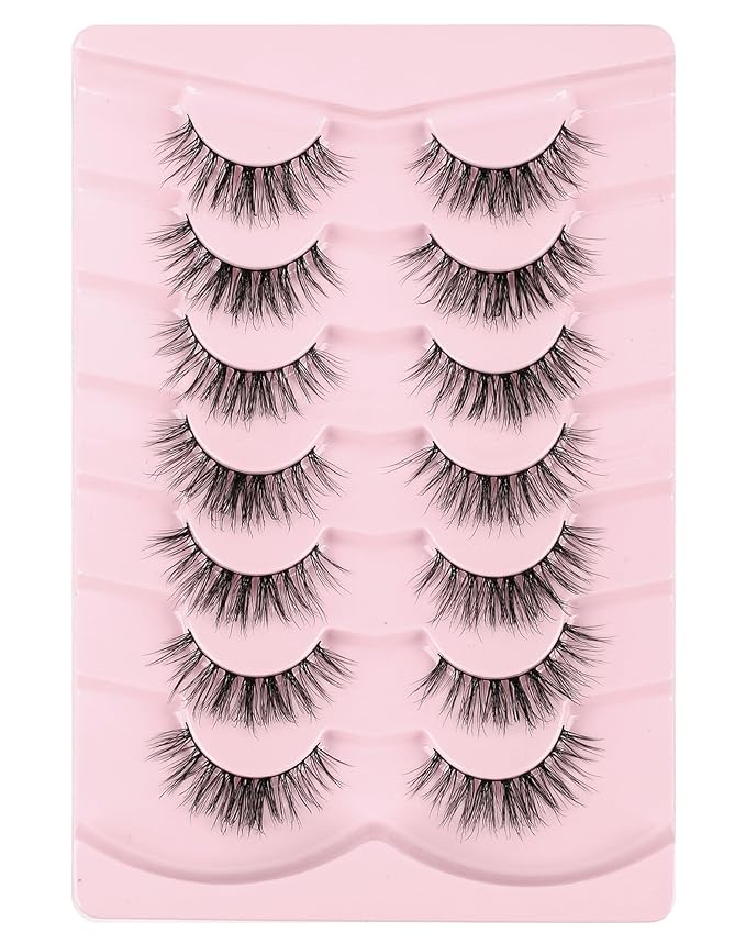 Onlyall Wispy Lashes Natural Flared False Eyelashes Fake Lashes DK82
