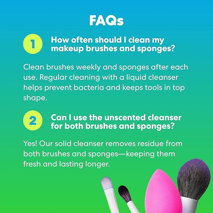 beautyblender Blendercleanser Tool Scrub Solid Cleanser – Lavender Scented Makeup Sponge & Brush Cleansing Bar – Hand, Sponge, and Brush Cleanser, Removes Makeup & Buildup, Travel-Friendly, 1 oz