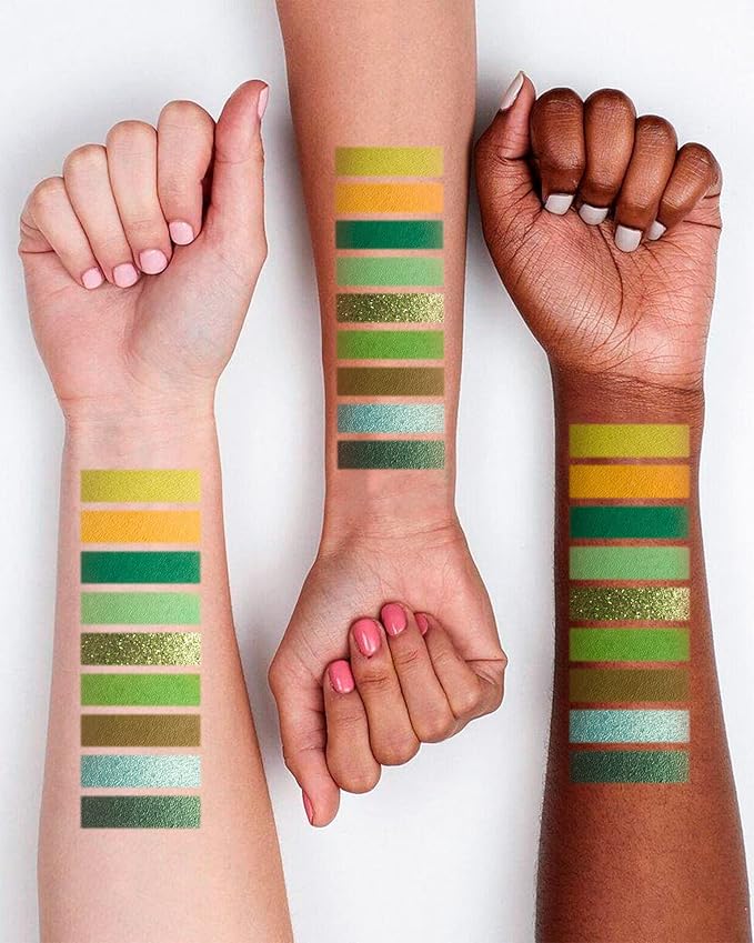 Green Eyeshadow Palette Green Eye Shadow for Women Long Lasting Makeup Pigmented & Ultra Blendable Matte Eyeshadows, 9Green