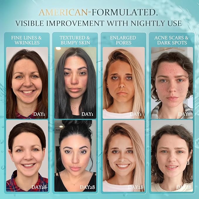 Anti-Aging Night Cream - Overnight Repair with Ceramides, Collagen Peptides and Hyaluronic Acid Deeply Hydrating, Non-Greasy, Fragrance-Free • 2.12 fl oz