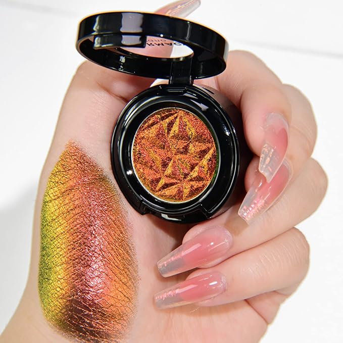 CHARMACY Duochrome Eyeshadow, Insane Shifters Chameleon Eyeshadow, Creates High-Impact, Metallic Eye Looks, 100% Vegan and Cruelty Free (Chameleon-#901, 0.05 Ounce (Pack of 1))