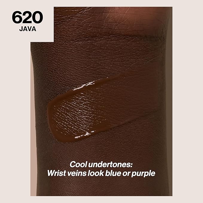 Revlon Liquid Foundation, ColorStay Face Makeup for Combination & Oily Skin, SPF 15, Medium-Full Coverage with Matte Finish, 620 Java, 1 Fl Oz