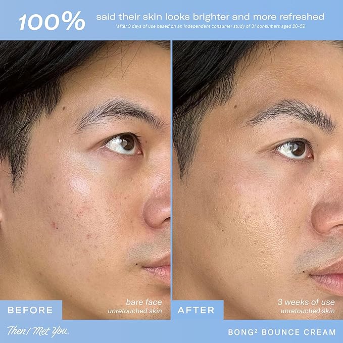 Then I Met You Bong² Bounce Cream, Allure Best of Beauty 2025, Lightweight Gel Cream Barrier Moisturizer with Omega-3 Fatty Acids, and Ceramides, Cruelty-Free, Hydration for Oily Skin, 1.69 fl oz