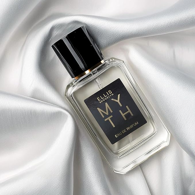 Ellis Brooklyn MYTH Eau de Parfum, Sophisticated Jasmine Musk Perfume for Women, Clean, Vegan, Paraben-Free, Long Lasting, Notes of Bergamot, Tiger Orchid & White Cedarwood, 50ml / 1.7oz