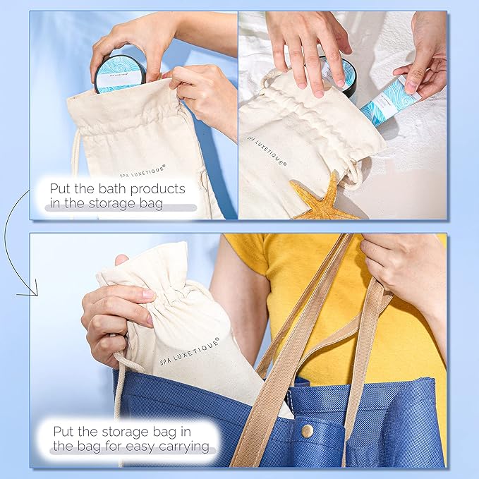 Spa Luxetique Spa Gift Set for Women,Ocean Spa Set Includes Body Lotion, Shower Gel,Bubble Bath, Hand Cream,Bath Gifts for Women, Christmas Gifts