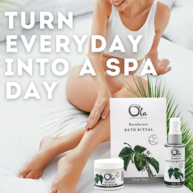 Ola Tropical Apothecary Rainforest Gift Set - Body Butter, Deep Sea Mist, and Bath Ritual