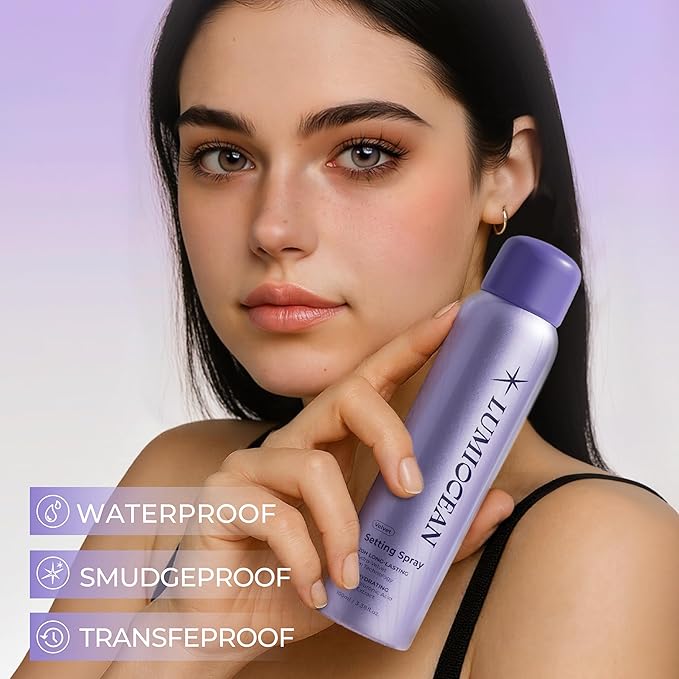 Setting Spray for Makeup, Long-Lasting Face Mist, Moisturizing & Soothing Formula, Waterproof & Sweat-Resistant, 3.38 Oz