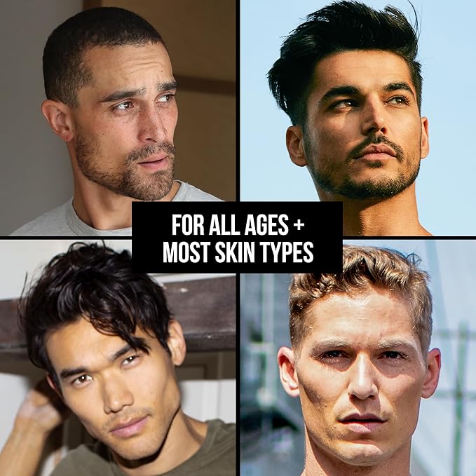 RUGGED & DAPPER - Age Defense Face Moisturizer for Men | 4oz | Hydrating Mens Face Lotion | Unscented + Anti- Aging Formula for Clear Skin | Natural Ingredients | Made in USA