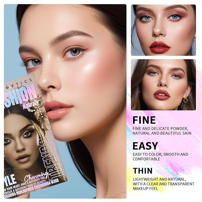 4-Layer Multi - Functional Beauty Book Kit- Style Makeup Palette Ingeniously Combines Eyeshadows, Blushes, Highlighters, Contour Powders In One,Best Choice for A Gift for Women (SH2512A)