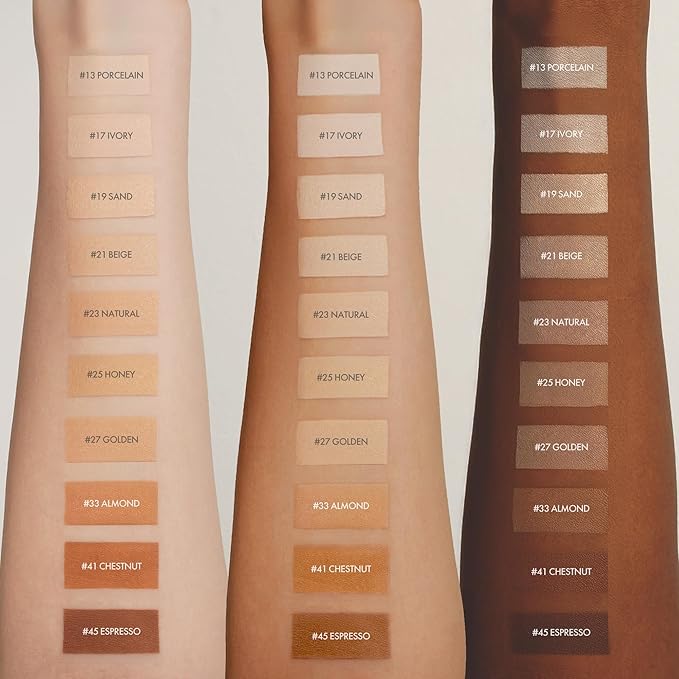 Easydew Mela B Toning Ampoule Cushion - 3-in-1 Age-Defying Sun Shield Full Coverage Cushion Foundation with Niacinamide & Hyaluron-Vital C - Face Makeup Korean Skin Care 0.45 oz (#17 Ivory)