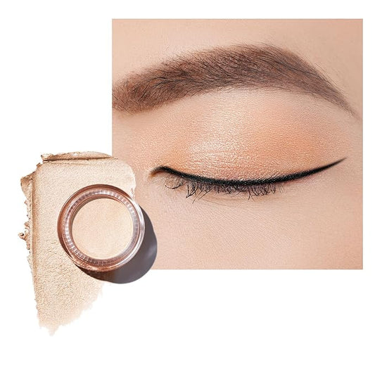 Oulac Light Golden Cream Eyeshadow also for Highlighter Large Capacity Highly Pigmented Eye Shadow Waterproof &Long Lasting with Moisturizing Formula P05