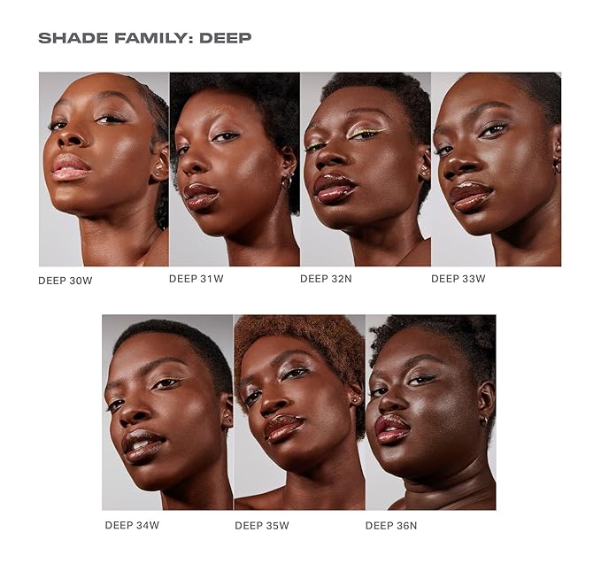 Morphe Lightform Dewy Foundation - Extended Hydration Foundation Makeup with a Lasting, Natural Radiant Finish - Long-Wearing Formula with Buildable, Medium Coverage - Deep 34W (1.01 fl oz)