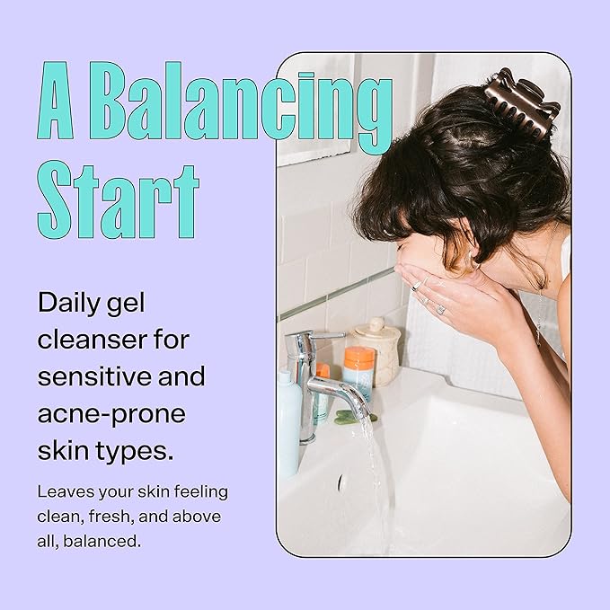 Bubble Skincare Slam Dunk Face Moisturizer (50ml) + Fresh Start Gel Cleanser (125ml) + Bounce Back Balancing Facial Toner Mist (55ml)