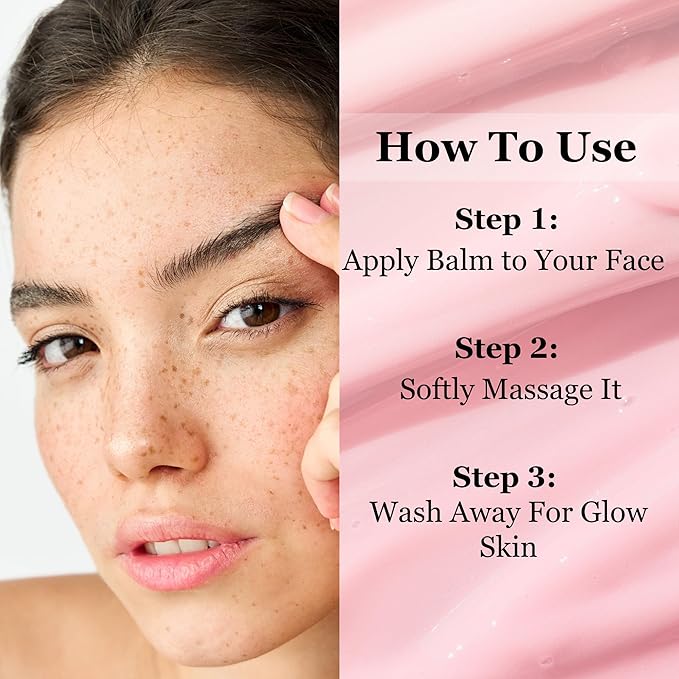 mivida Makeup Melting Cleansing Balm, Waterproof Makeup Remover with Ceramides, Vit E & Hyaluronic-Acid, Hydrating and Gentle Cleanser for Norished Skin, value Size 3.5 fl oz