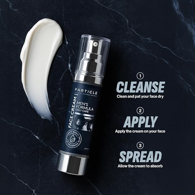 Particle 6 in 1 Face Cream for Men, Men’s Daily Hydrating Moisturizer with Vitamin C, Jojoba Oil, Vitamin E & Hyaluronic Acid, Skin Care Routine, Healthy Skin Support, 1.7 FL OZ, Pack of 3