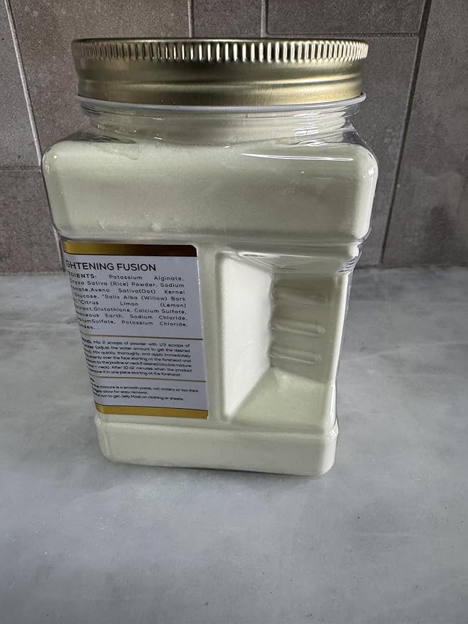 Brightening Fusion Jelly Face Mask - Professional Grade HydroGlo Peel Off Face Mask for Skin Hydration, Radiance, Reduced Wrinkles, Fine Lines, Inflammation, and Pigmentation | 30 fl oz