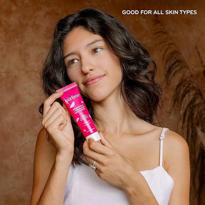 pürlisse Dragonfruit + Niacinamide Hydrating Face Moisturizer - Face Moisturizer for Radiance & Improved Texture - Strengthens Skin Barrier, Reduces Blemishes & Fights Signs of Aging (1.7 Fl oz)