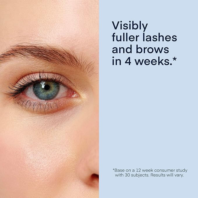 Natural Eyelash Serum with Eyebrow Serum Set - Boost Eyelash Growth Enhancer for Longer, Thicker, Fuller-Looking Lashes and Brows - Gentle & Effective Formular [3 mL + 5mL]