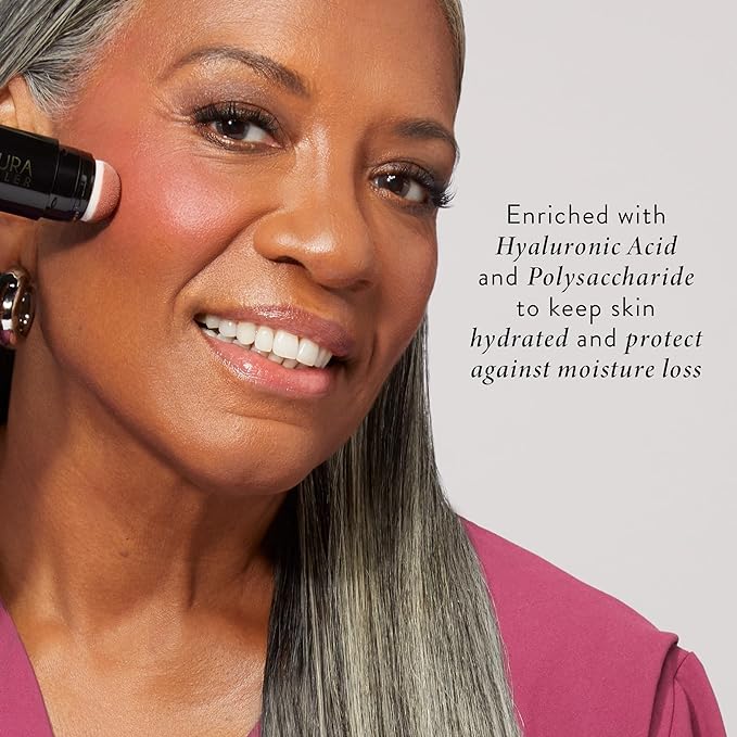 LAURA GELLER NEW YORK Serum Blush Tint, Lightweight Liquid Blush for Cheeks, Weightless Watercolor Sheer Finish, Beautiful Blossom