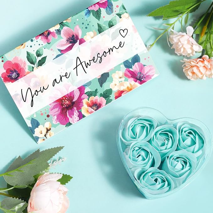 Birthday Gifts for Women Self Care Get Well Soon Gifts, Ocean Relaxing Spa Gifts Box Care Package Basket w/ Luxury Flannel Blanket 40 oz Tumbler, Christmas Gifts Set for Mom Her Wife Girlfriend Sister