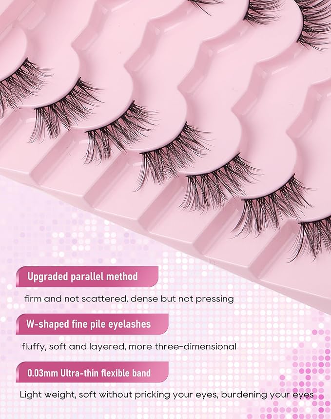Half Lashes Natural Half Eyelashes Wispy Corner Lashes Cat Eye HE-18