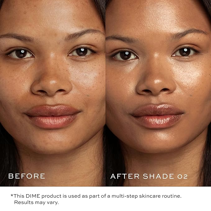 DIME Beauty Tinted Glow Wonderscreen SPF 30, Mineral Sunscreen for Face with 19% Zinc Oxide, Tinted Moisturizer with SPF, 50 g (Medium)