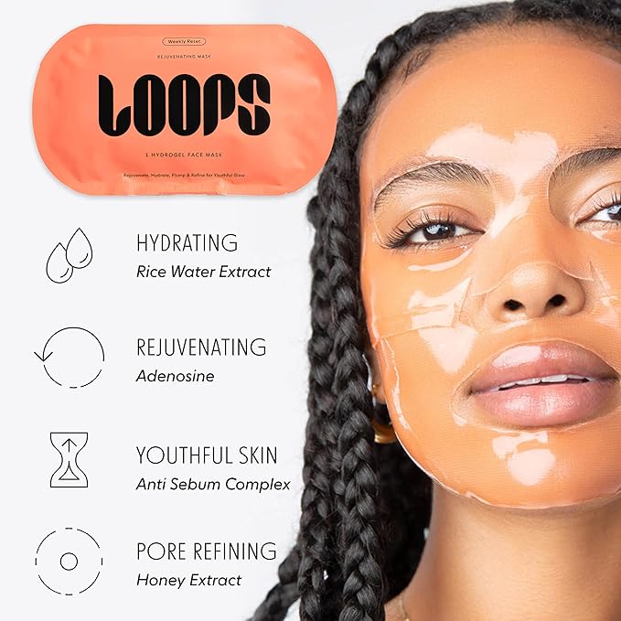 LOOPS Glow Gang Mask Set – Weekly Reset for Rejuvenation, Double Take for Glowing Skin, Sunrise Service for Brightening – Hydrating and Pore Refining – Safe for Sensitive Skin