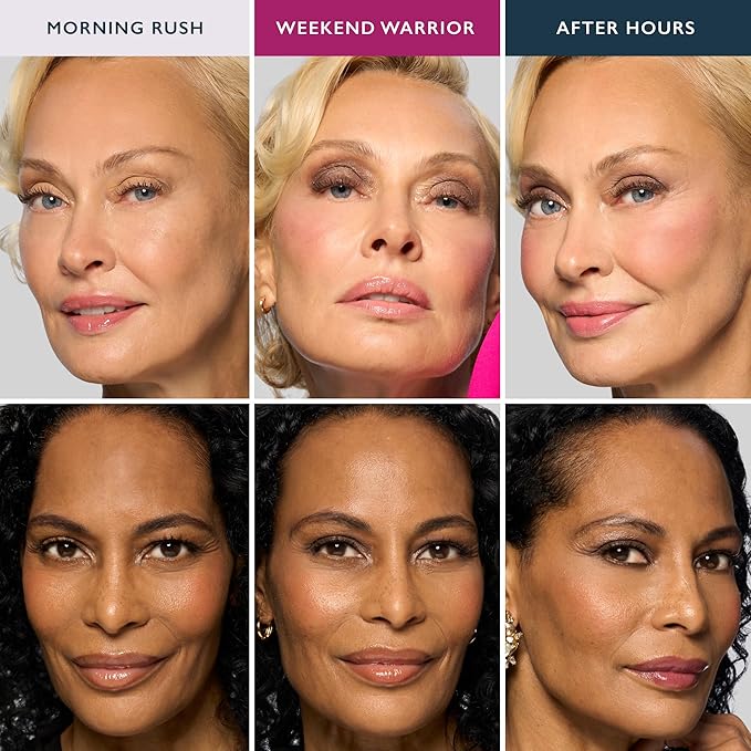 LAURA GELLER NEW YORK Glam On the Go Eyeshadow & Blush Palettes - Each Set Includes Three Palettes - Ready for Gifting - Easy to Use Makeup for Mature Skin