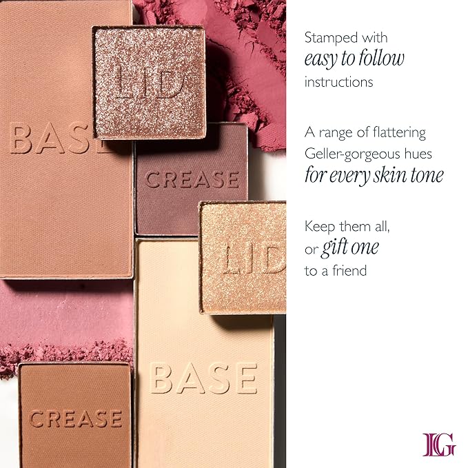 LAURA GELLER NEW YORK Glam On the Go Eyeshadow & Blush Palettes - Each Set Includes Three Palettes - Ready for Gifting - Easy to Use Makeup for Mature Skin