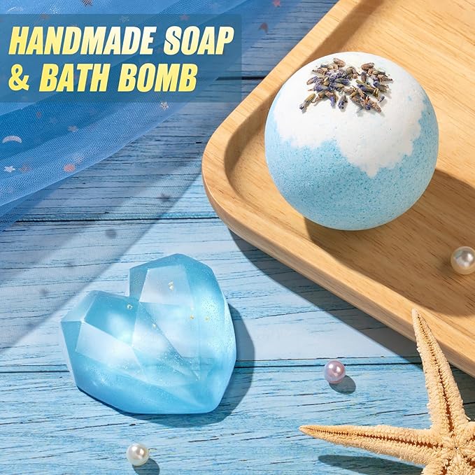 Birthday Gifts for Women Self Care Gifts Get Well Soon Gifts, Ocean Relaxing Spa Gifts Basket Care Package w/ Flannel Blanket 40 OZ Tumbler, Mothers Day Gifts for Mom Her Wife Girlfriends Sister Wife