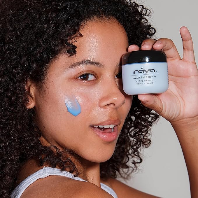 Raya Azulen Cream (301) | Moisturizing Day and Night Face Cream for Combination and Sensitive Skin | Refines, Tones, and Tightens | Made with Soothing Azulene