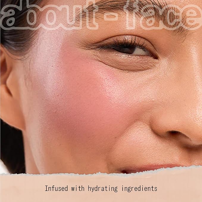 about-face Blush Rush Liquid Blush – Hydrating, Buildable Formula with Jojoba Oil, Hyaluronic Acid, and Squalane – Long-Lasting Dewy Finish – Vegan & Cruelty-Free(Jump Start – Vivid Lilac)