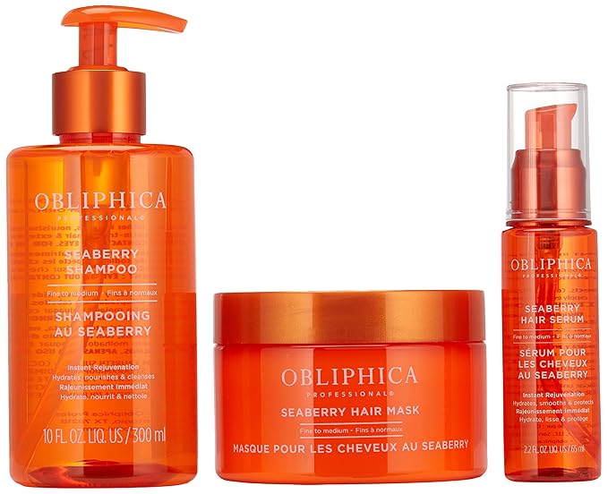 Obliphica Expect Perfection Volume & Body Seaberry Collection Set - Elevate Your Haircare Experience with Luxurious Volumizing and Bodifying Formulas for Beautifully Enhanced Hair