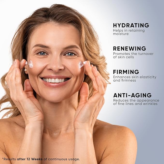 Night Cream Face Moisturizer for Women with Retinol, Collagen, Niacinamide, Anti Aging Overnight Face Mask, Made in USA, Niacinamide Serum Facial Moisturizer Anti Wrinkle Cream for Women, 1.7oz