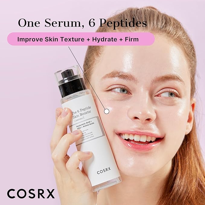 COSRX 6X Peptide Collagen Booster Toner Serum with Copper Peptides, Niacinamide & Hyaluronic Acid Skin Renewal Boosting Facial Essence for All Skin Types, Korean Skin Care, 150mL/5.07 Fl.Oz