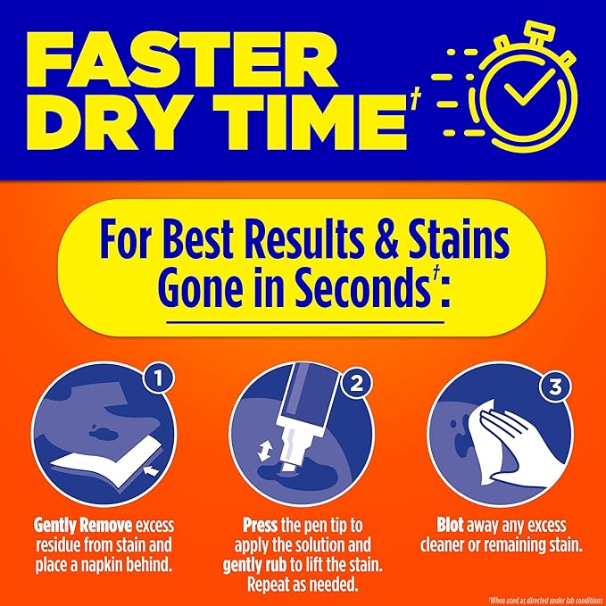 Tide Stain Remover for Clothes, Tide To Go Pen, Instant Stain & Spot Remover for Clothes, Travel & Pocket Size, 5 Count (Pack of 1) (Packaging May Vary)