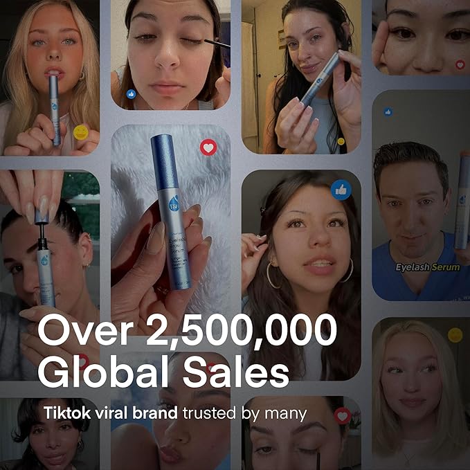 Terez & Honor Advanced Enhancing Eyelash and Eyebrow Serum (Eyelash Serum - 2 Pack)