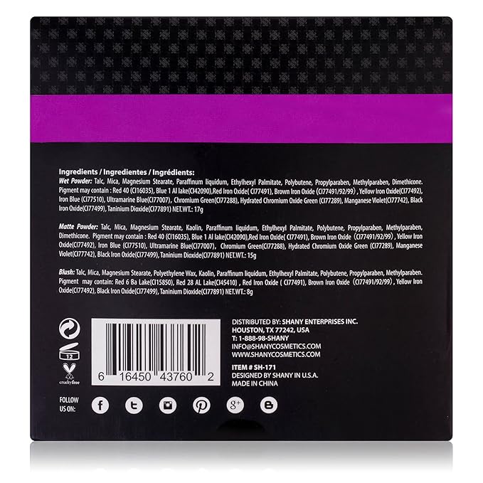 SHANY 'Woke Up Like This' Makeup Kit - Eye Shadows, Blushes, Mascara, and Applicators (Pack of 2)