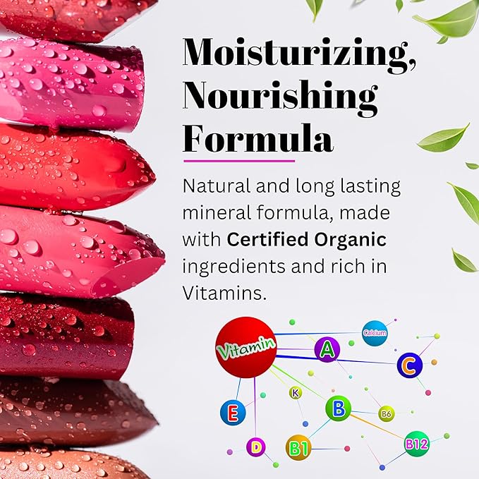 Fifth & Skin BOTANICAL Lipstick (JICAMA) | Made in USA | Vegan | Natural | Organic | Certified Cruelty Free | Paraben Free | Petroleum Free | Healthy Color that's Good for your Lips!