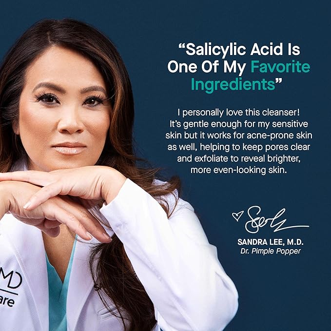 SLMD by Dr. Pimple Popper | Salicylic Acid Body Spray | Exfoliating Body Acne Treatment to Treat and Prevent Blackheads and Whiteheads | 3 fl. oz.